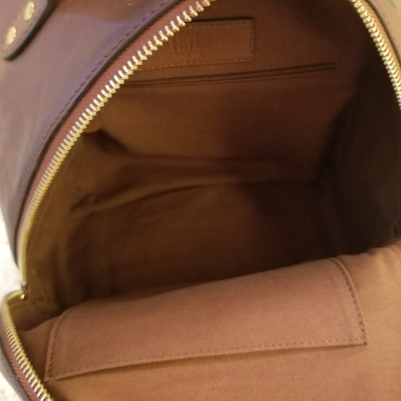 FRYE Olivia Genuine Leather Backpack Cognac Color - Picture 8 of 8